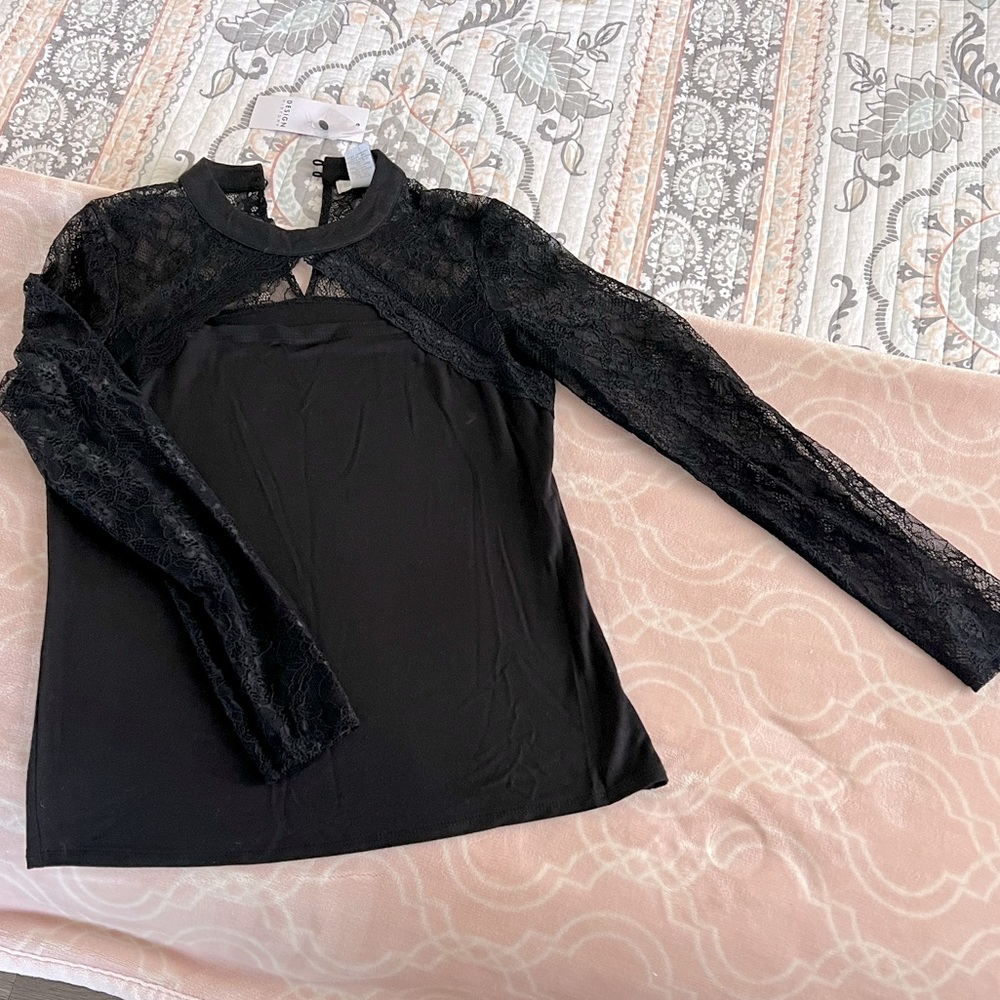 NWT Sexy Lace Blouse